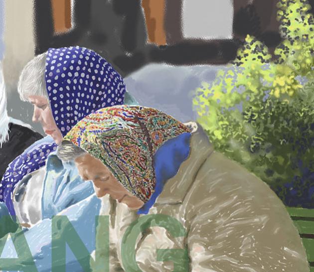 TURKISH SENIOR IN SUNBATHING   P-48(2011) 2