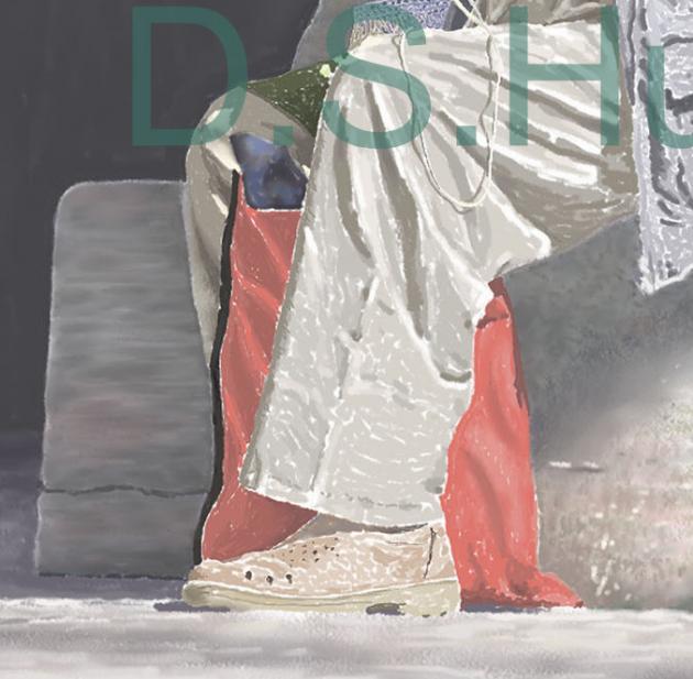 THE TURKISH ELDER DOING CAP KNITTING  P-51(2011) 3