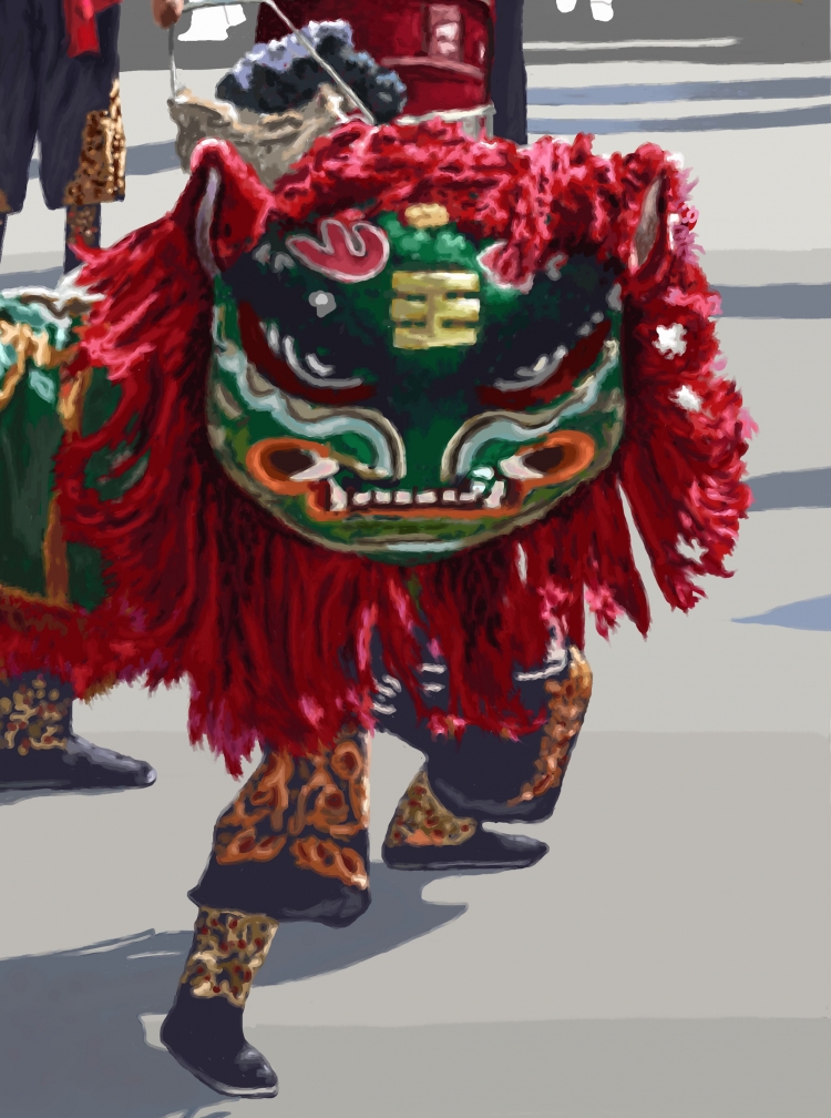THE  LION  DANCE  (舞獅)2018  P-238 4