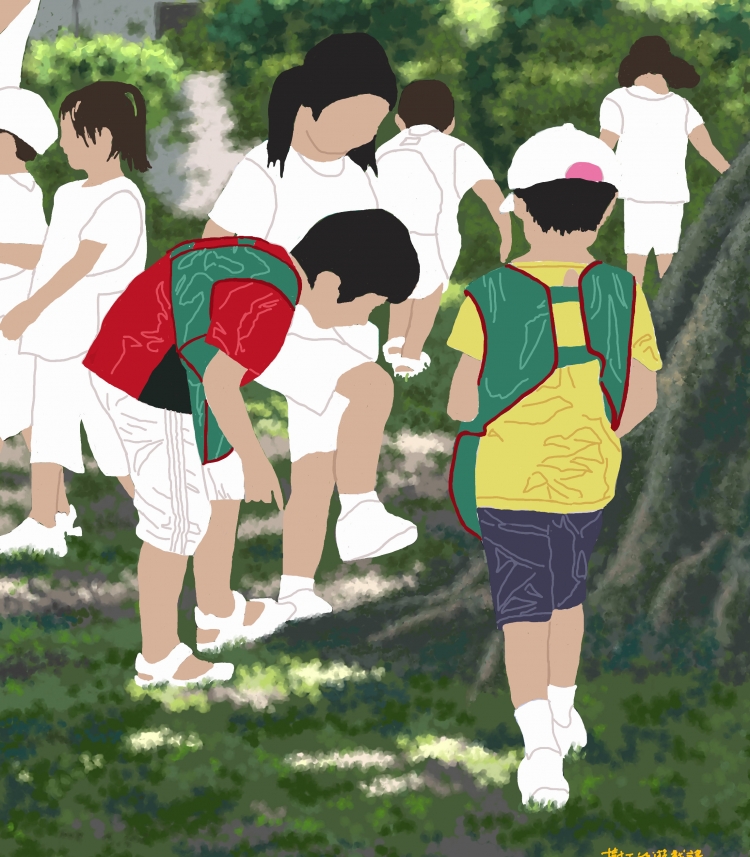 PLAYING  UNDER  THE  TREE    (2017  P-236) 4